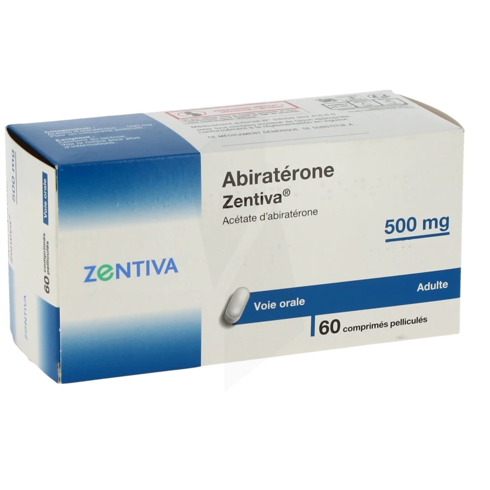 Abiraterone Zentiva 500 Mg, Comprimé Pelliculé