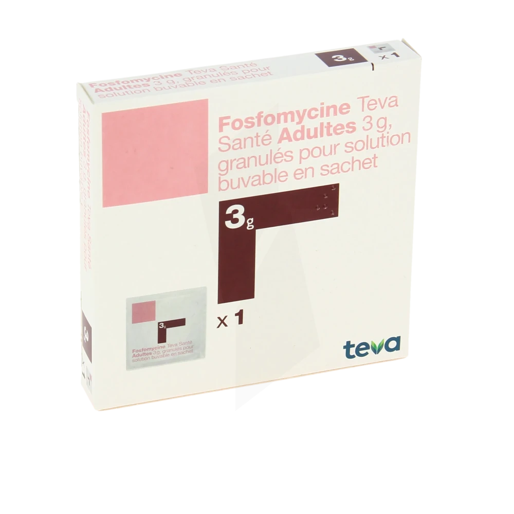 Fosfomycine Teva Sante Adultes 3 G, Granulés Pour Solution Buvable En Sachet