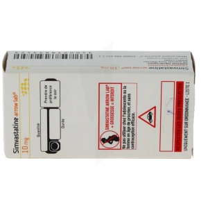 Simvastatine Arrow Lab 10 Mg, Comprimé Pelliculé