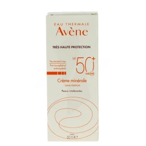 Avène Eau Thermale Solaire Crème Minérale Spf50 50 Ml