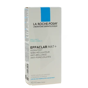 La Roche Posay Effaclar Mat Hydratant Sébo-régulateur Anti-brillance Anti-pores Dilatés Tube De 40 Ml