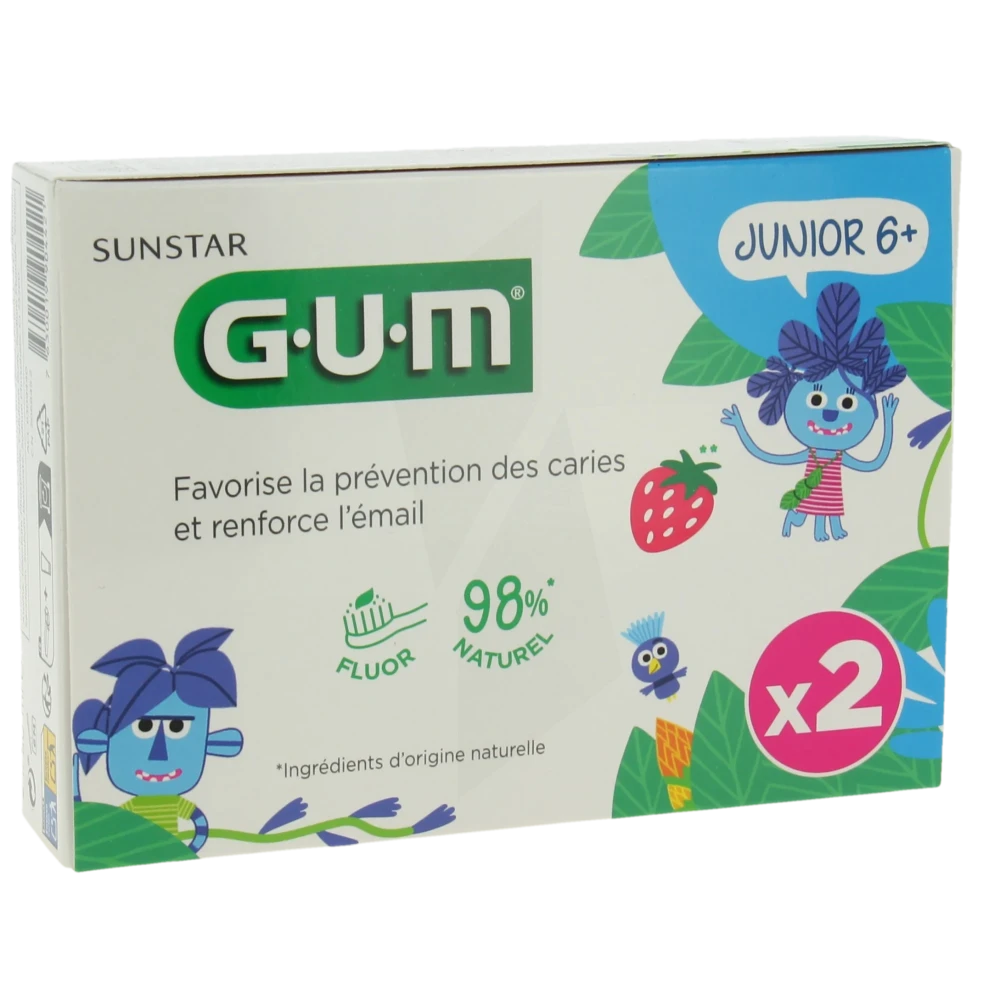Gum Junior Gel Dentifrice 6ans+ 2t/50ml