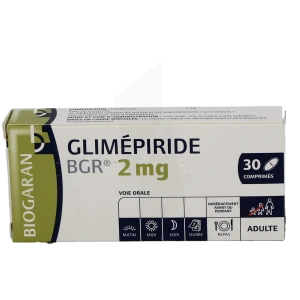 Glimepiride Bgr 2 Mg, Comprimé