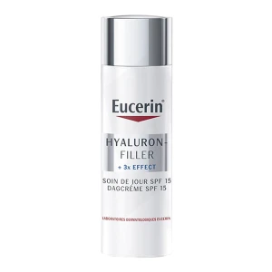 Eucerin Hyaluron-filler +3x Effect Spf15 Cr Soin De Jour Peau Normale À Mixte Fl Pompe/50ml