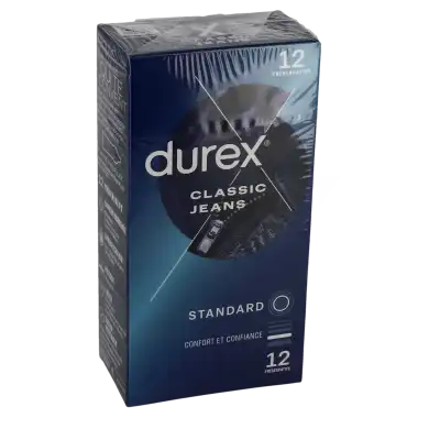 Durex Classic Jeans PrÉservatif LubrifiÉ B/12 à Angers