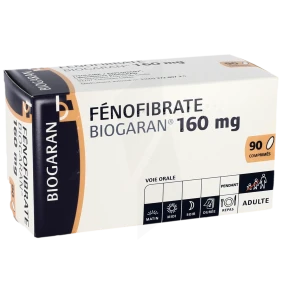 Fenofibrate Biogaran 160 Mg, Comprimé