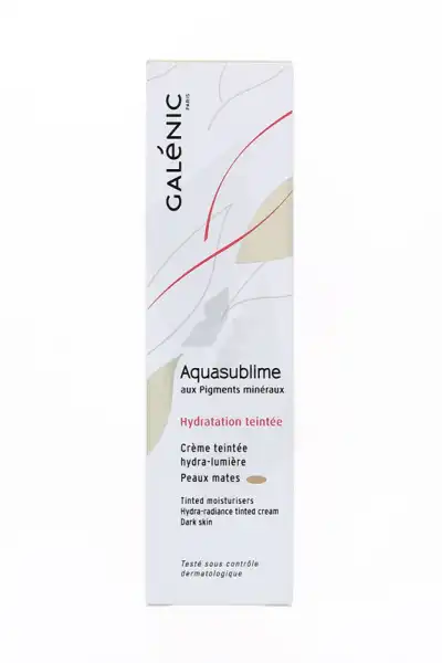 Galenic Aquasublime Cr Teintée Hydra-lumière Peau Mate T/30ml