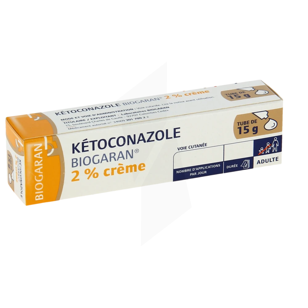Ketoconazole Biogaran 2%, Crème