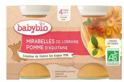BABYBIO Pot Mirabelle Pomme