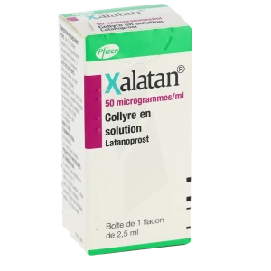 Xalatan 50 Microgrammes/ml, Collyre En Solution