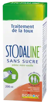 Boiron Stodaline Sirop Sans Sucre édulcoré Au Sorbitol Et Au Maltitol Liquide Fl/200ml à Saint-Herblain