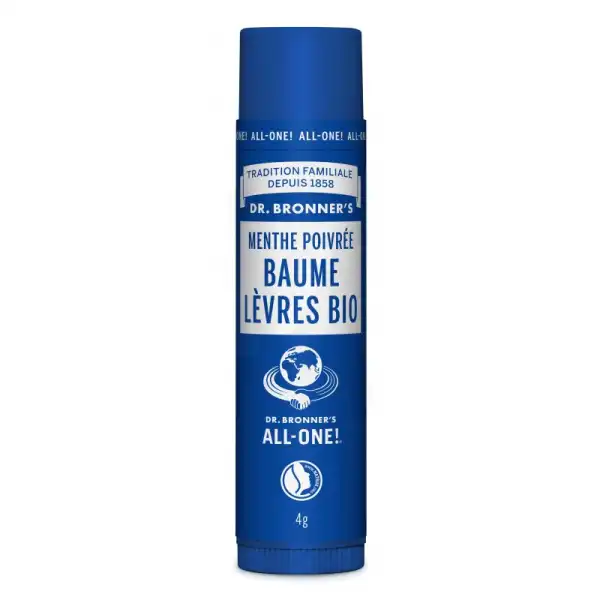 Dr Bronner's Stick Levre Menthe Poivree Bio 4 G