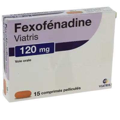 FEXOFENADINE VIATRIS 120 mg, comprimé pelliculé