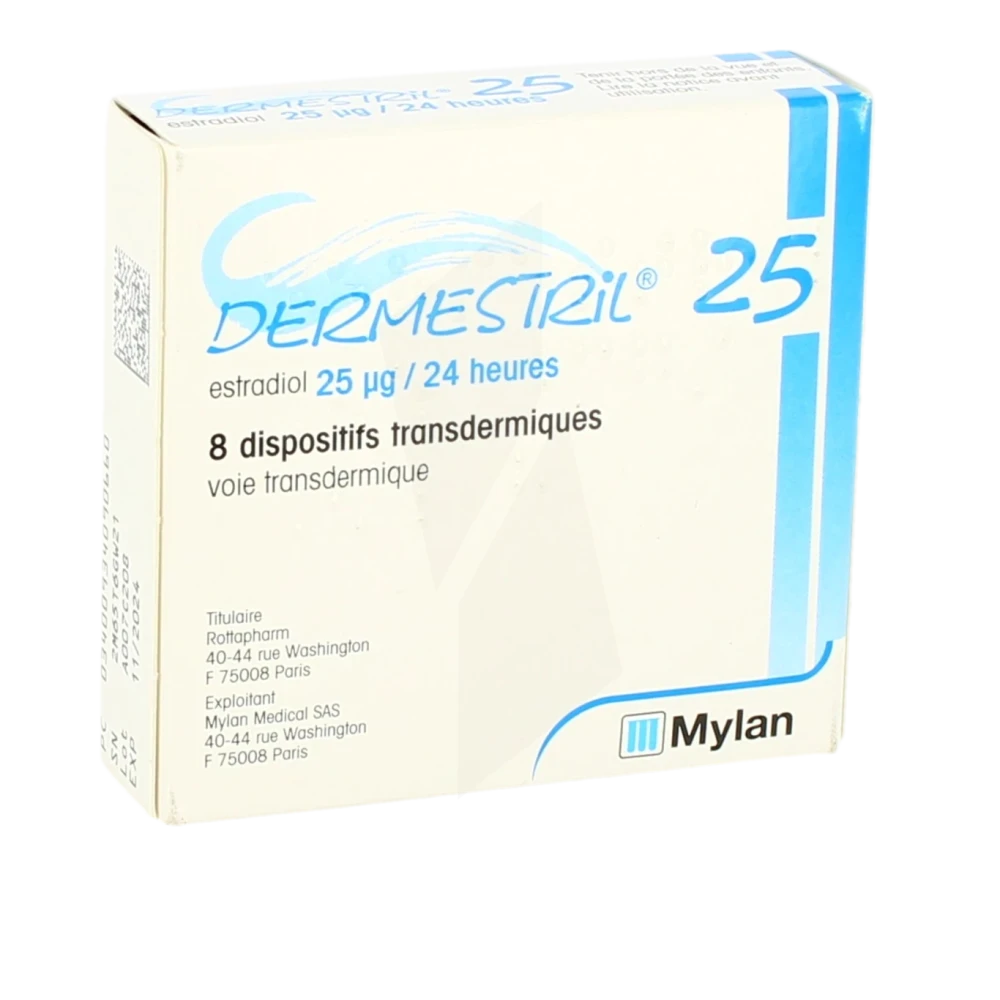 Dermestril 25 Microgrammes/24 Heures, Dispositif Transdermique