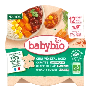 Babybio Alimentation Infantile Chili Végétal Doux Assiette/230g