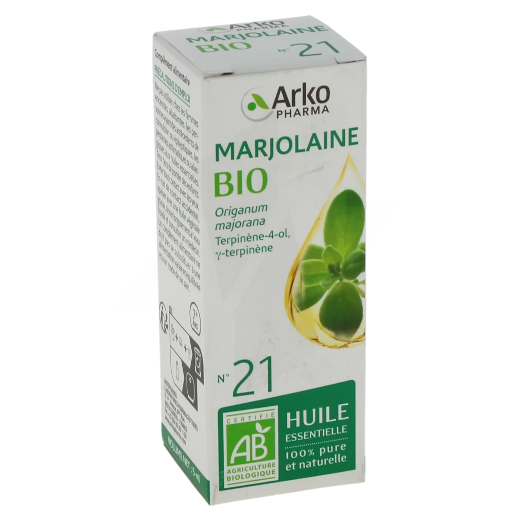 Arkopharma Huile Essentielle Bio N°21 Marjolaine Fl/5ml