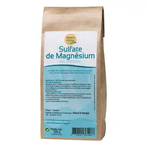 Nature&partage Sel D'epsom (sulfate De Magnésium) 500g à Ferney-Voltaire