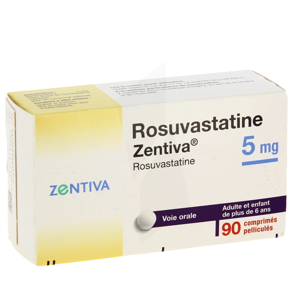 Rosuvastatine Zentiva 5 Mg, Comprimé Pelliculé