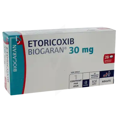 Etoricoxib Biogaran 30 Mg, Comprimé Pelliculé à Ris-Orangis
