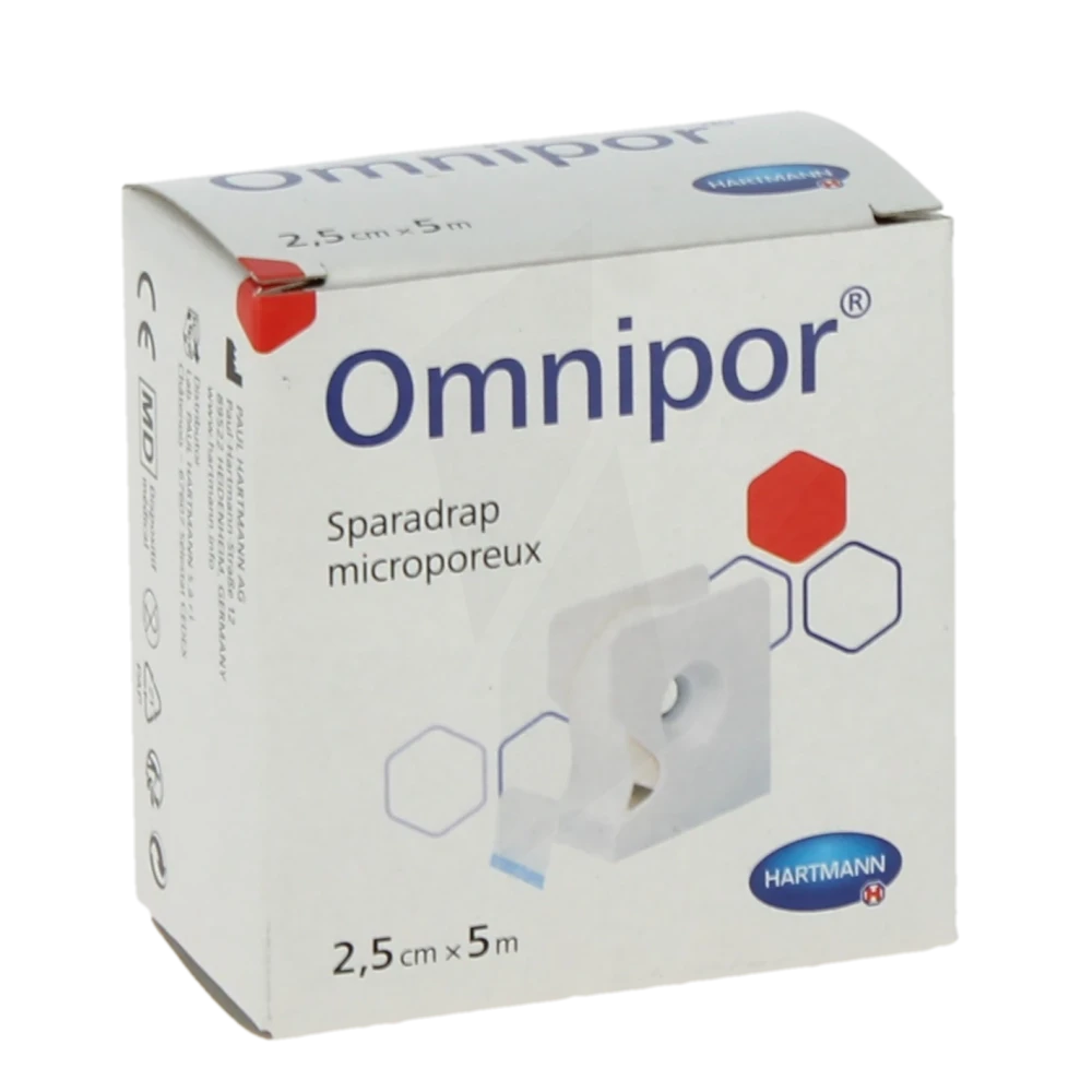 Omnipor® Sparadrap Microporeux 2,5 Cm X 5 Mètres - Dévidoir