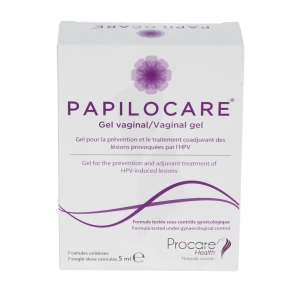 Papilocare Gel Vaginal Réépithélisant 7 Canules/5ml