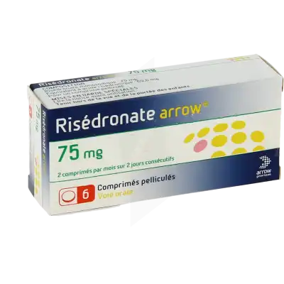 Risedronate Arrow 75 Mg, Comprimé Pelliculé à LE LAVANDOU