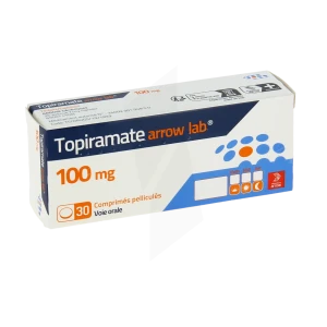 Topiramate Arrow Lab 100 Mg, Comprimé Pelliculé