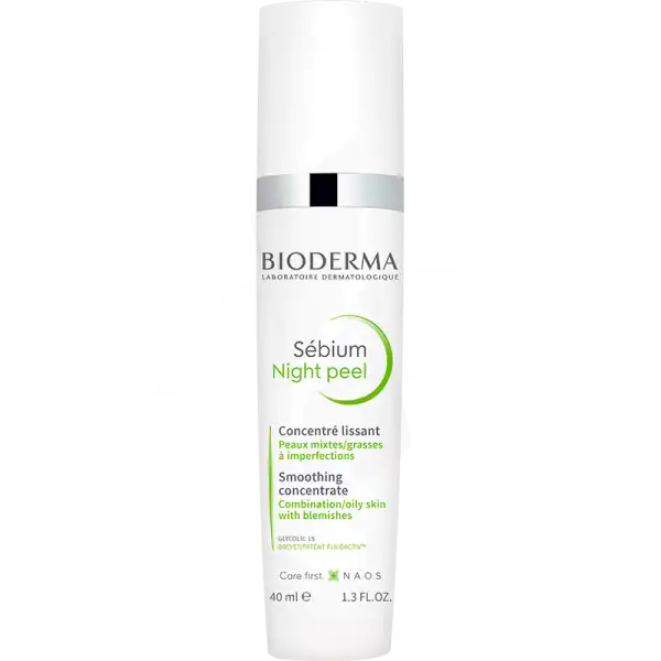 Bioderma Sébium Night Peel Soin Nuit Peeling Doux Anti-imperfections 40ml