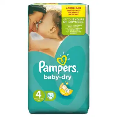 PAMPERS BABY DRY T4 X 62