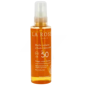 La Rosée Solaire Spf50 Huile à Huile D'abricot Bio Spray De 150 Ml