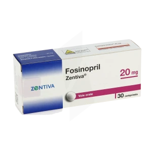 Fosinopril Zentiva 20 Mg, Comprimé