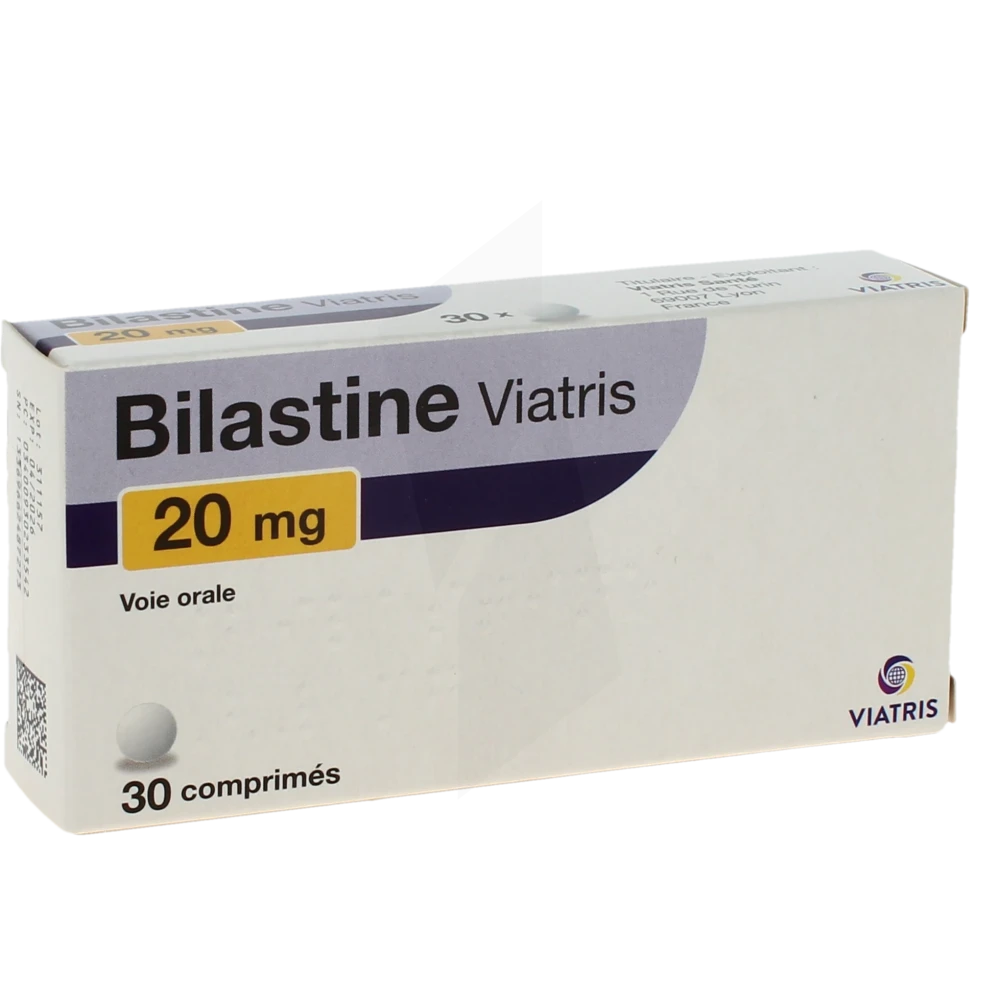 Bilastine Viatris 20 Mg, Comprimé