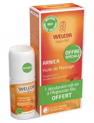 Weleda Soins Corps Huile De Massage Arnica Fl/200ml+déodorant à VIGNEUX SUR SEINE