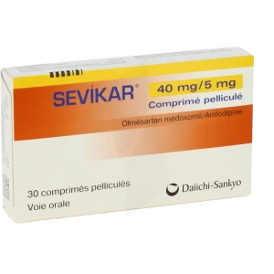 Sevikar 40 Mg/5 Mg, Comprimé Pelliculé