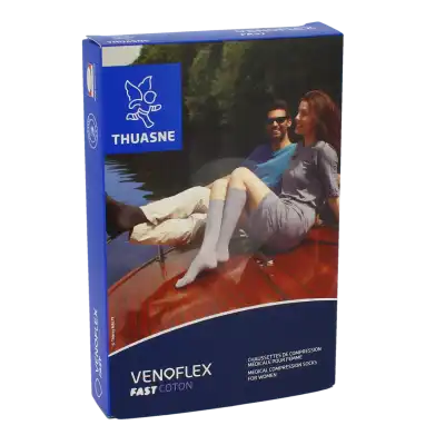 Thuasne Venoflex Fast 2 Chaussette Femme Irlandais Noir T2n à SAINT-LAURENT-DU-VAR