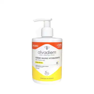 Alvadiem Crème Hydratante Mains Au Miel D'acacia Bio Fl Pompe/250ml à Pessac