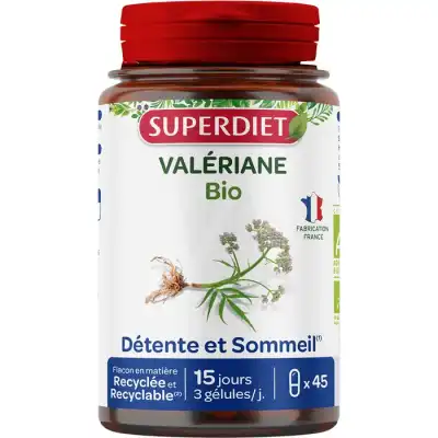 Superdiet Valériane Bio Gélules B/45 à Saint-Maximin