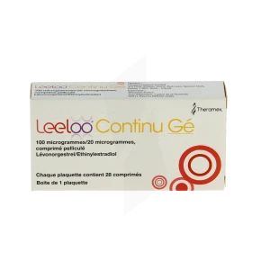 Leeloo Continu 100 Microgrammes/20 Microgrammes, Comprimé Pelliculé