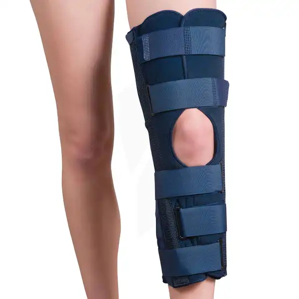 Attelle Genou Monobloc 0° Tissu Hauteur 50 Cm Taille S