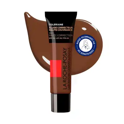 La Roche Posay Toleriane Fluide Correcteur Haute Couvrance 16h Haute Correction Spf25 Teinte N°19 Tube/30ml à MARIGNANE