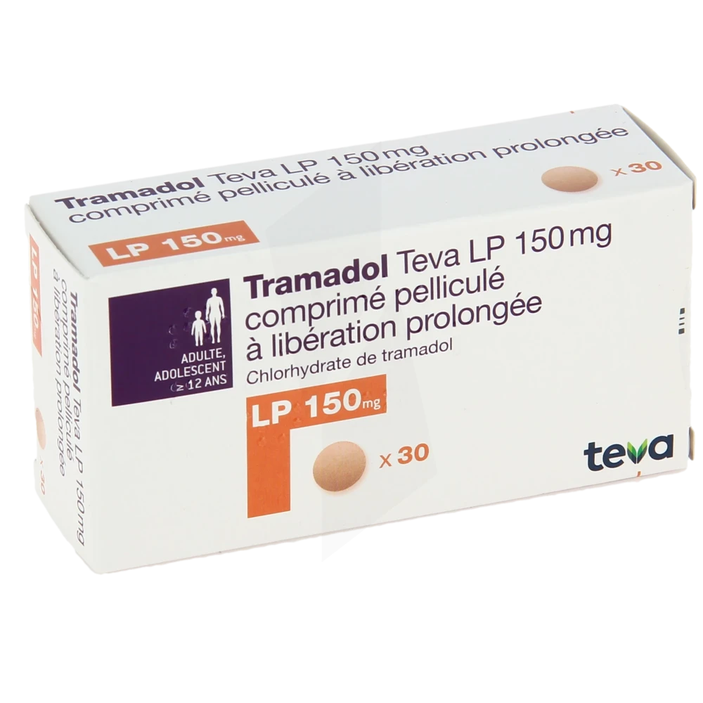 Tramadol Teva L.p. 150 Mg, Comprimé Pelliculé à Libération Prolongée