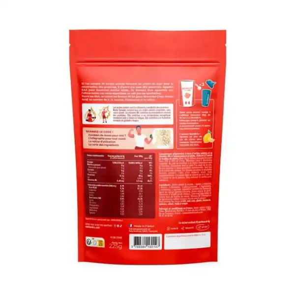 Nutri&co Bcaa 4.1.1 Pêche Poudre Sachet/225g