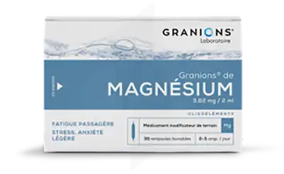 Granions De Magnésium 3,82 Mg/2 Ml Solution Buvable 30 Ampoules/2ml à Eysines