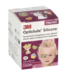 Opticlude Design Girl Pans Orthoptique Silicone Mini 5x6cm B/50