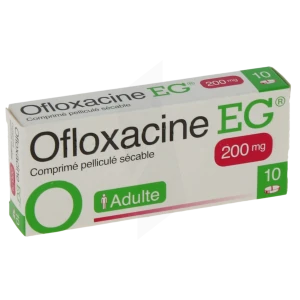 Ofloxacine Eg 200 Mg, Comprimé Pelliculé Sécable