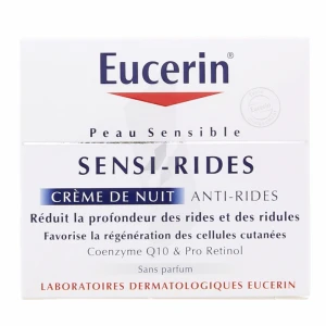 Eucerin Sensi-rides Cr Soin Anti-rides Nuit Pot/50ml