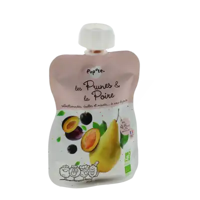 Popote Prunes & Poire Bio Gourde De 120 G à UGINE