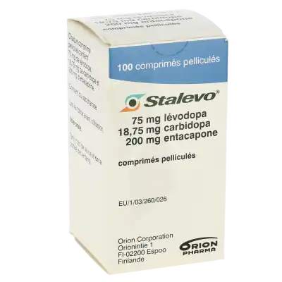 Stalevo 75 Mg/18,75 Mg/200 Mg, Comprimé Pelliculé à Sèvres