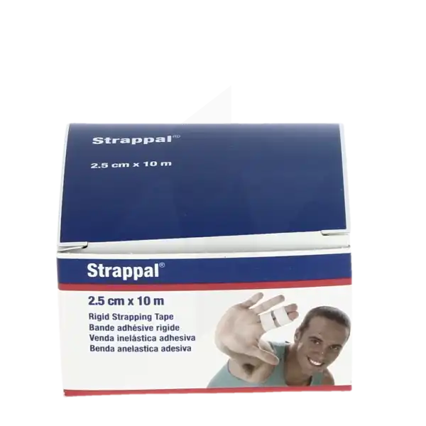 Strappal Bande Adhésive Inextensible Contention 2,5cmx10m