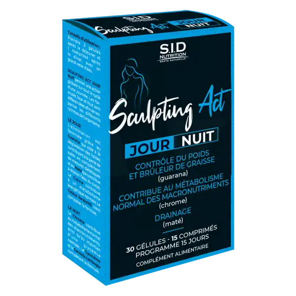 Sid Nutrition Minceur Sculpting Act Jour/nuit Gélules Et Comprimés B/30+15